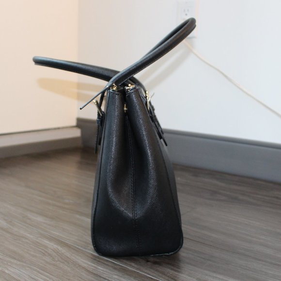 Kate Spade Black Leather Satchel - Picture 4 of 11